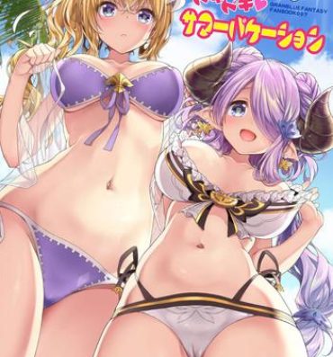 Footfetish Narmaya & Jeanne to Dokidoki Summer Vacation | Narmaya & Jeanne's Passionate Summer- Granblue fantasy hentai 4some